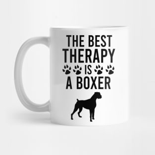 The best therapy is a boxer Mug